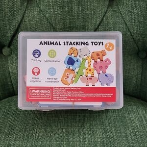 Animal Stacking Toys - Colorful Wooden Stacking Set